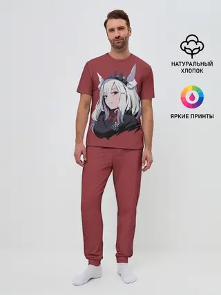 Мужская пижама с брюками / Helltaker