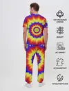 Мужская пижама с брюками / Tie-Dye