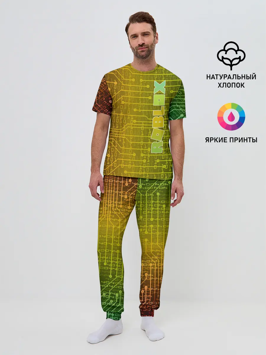 Мужская пижама с брюками / Roblox