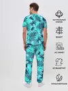 Мужская пижама с брюками / ТРОПИЧЕСКИЕ ПАЛЬМЫ.