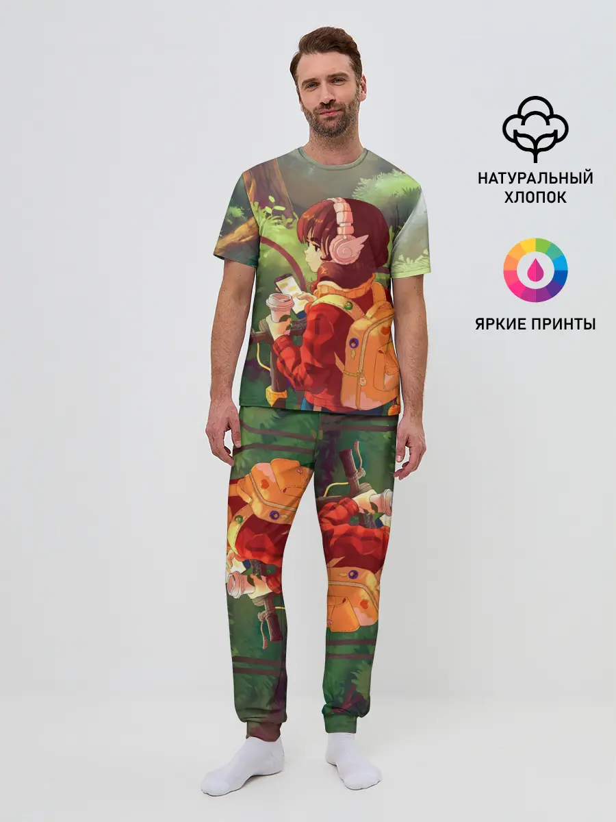 Мужская пижама с брюками / STUDY GIRL