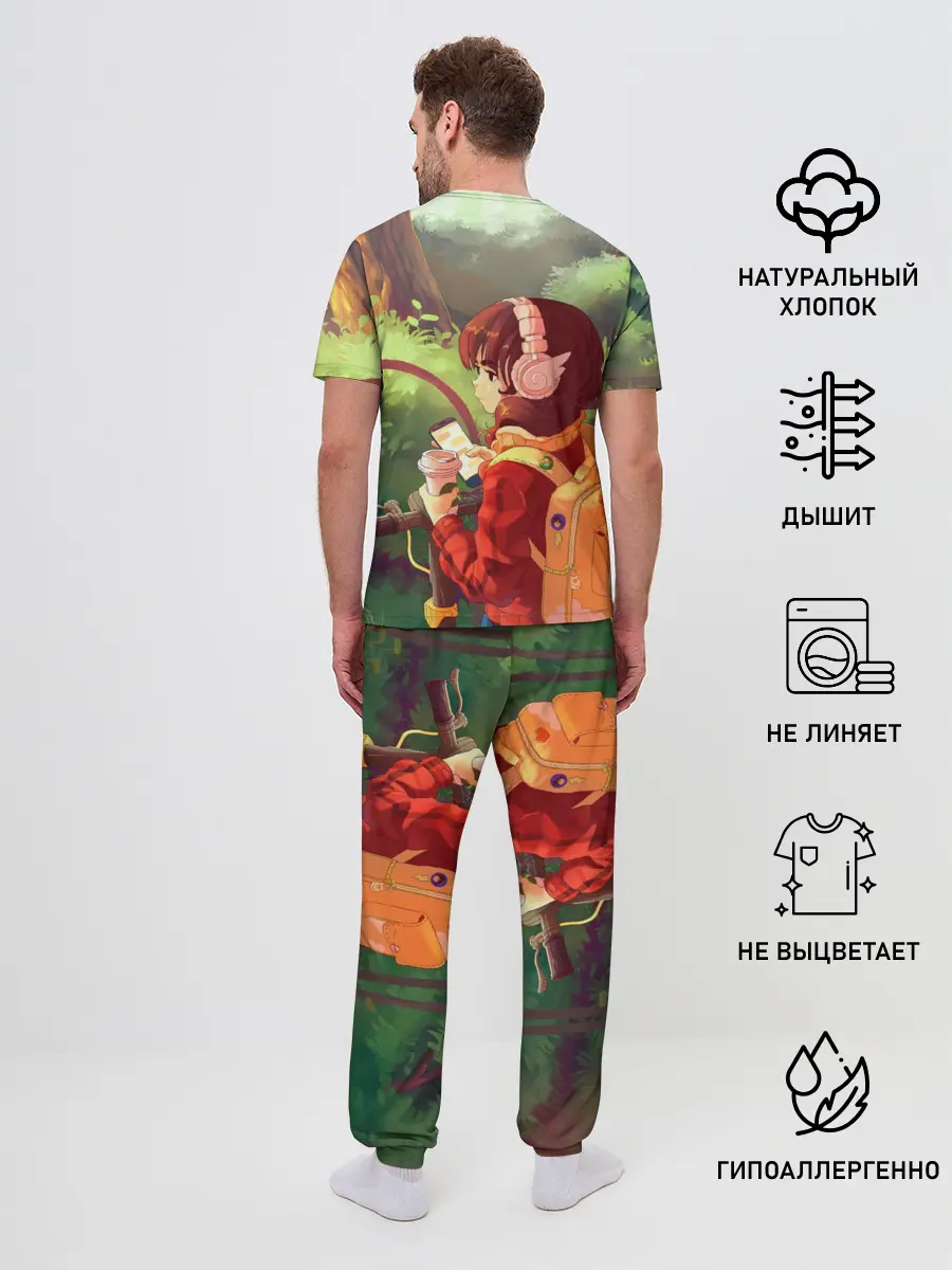 Мужская пижама с брюками / STUDY GIRL