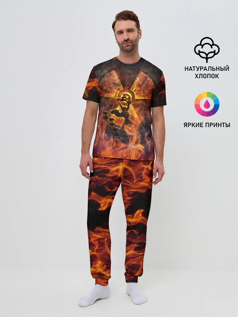 Мужская пижама с брюками / S.T.A.L.K.E.R. 2 КОЛЕСО ОБОЗРЕНИЯ,ПРИПЯТЬ