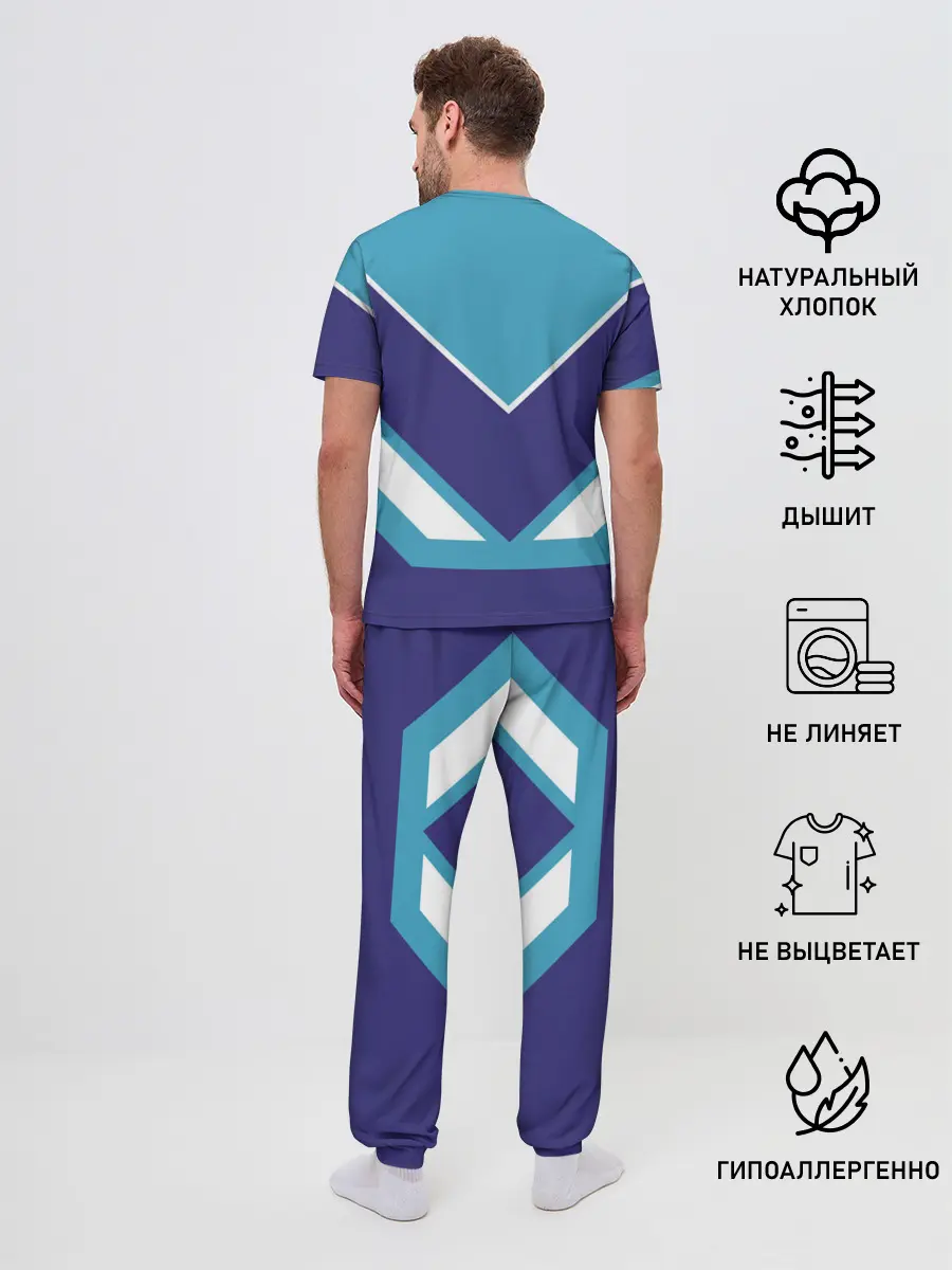 Мужская пижама с брюками / Костик - банка сгущенки