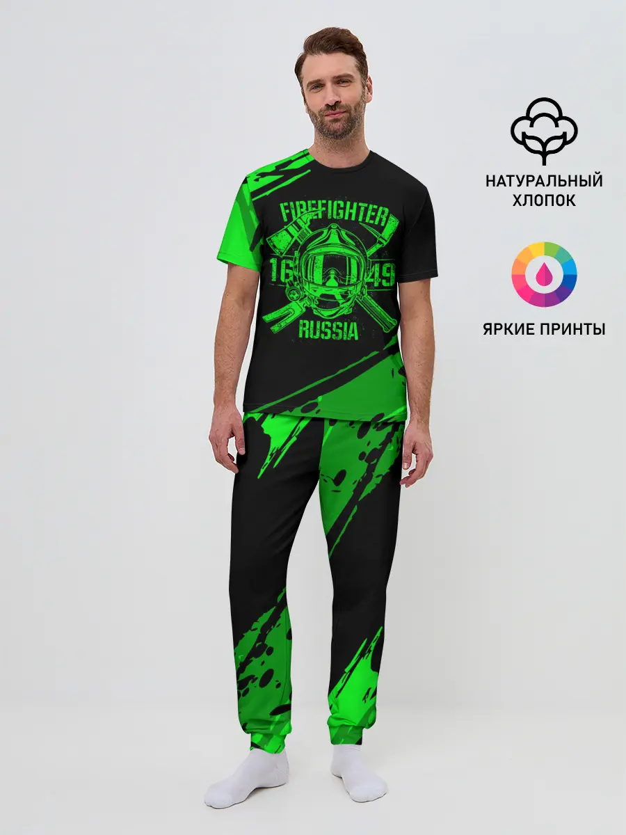 Мужская пижама с брюками / FIREFIGHTER 1649 RUSSIA