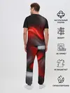 Мужская пижама с брюками / BLACK RED WAVES | АБСТРАКЦИЯ