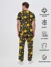 Мужская пижама с брюками / Яркая Хохлома