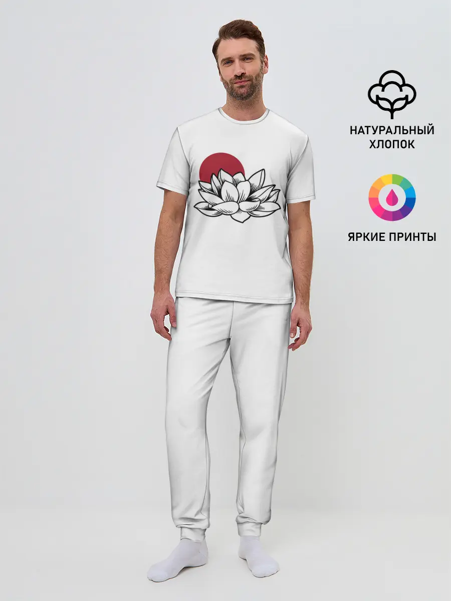 Мужская пижама с брюками / КУВШИНКА НИМФЕЯ | WATER LILY