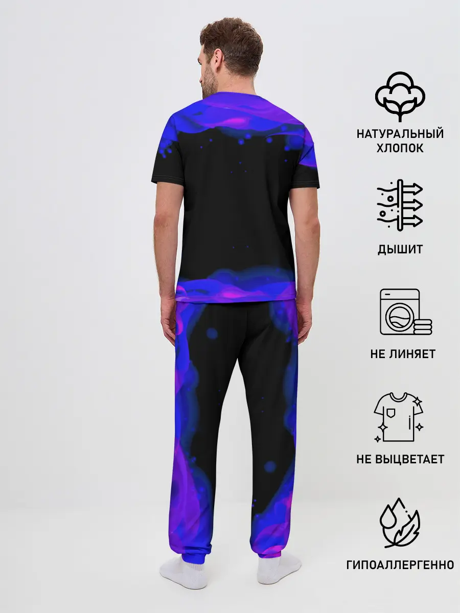 Мужская пижама с брюками / Fortnite Marshmallow