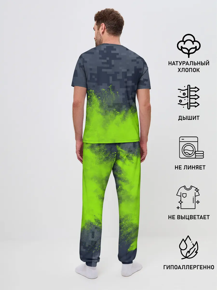 Мужская пижама с брюками / MINECRAFT / МАЙНКРАФТ