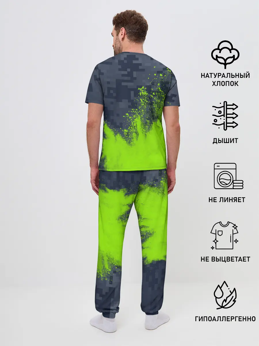 Мужская пижама с брюками / MINECRAFT / МАЙНКРАФТ