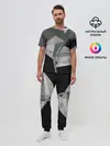Мужская пижама с брюками / Camo - Black & White