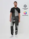 Мужская пижама с брюками / Camo - Black & White