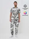Мужская пижама с брюками / зеркальный калейдоскоп