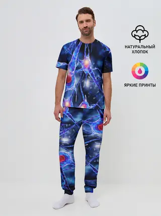Мужская пижама с брюками / НЕРВЫ