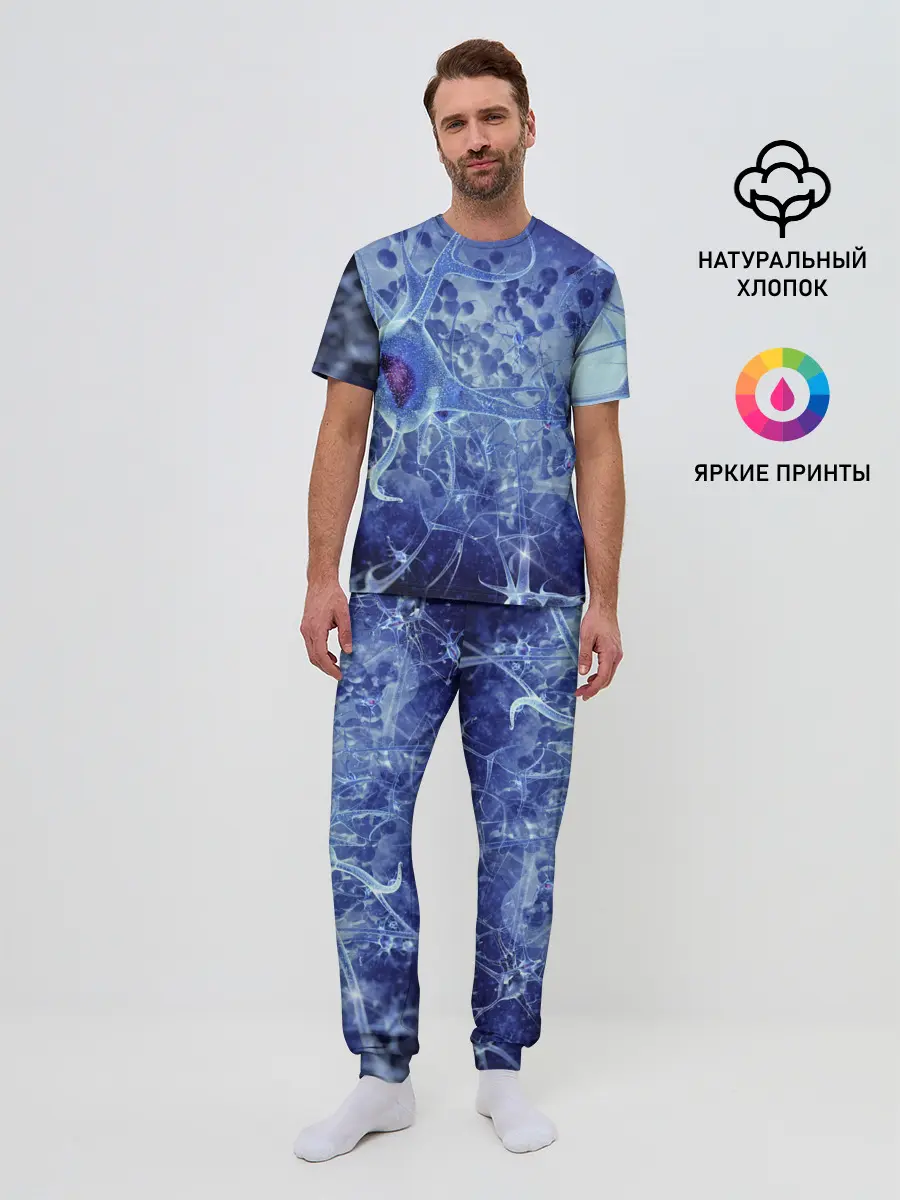 Мужская пижама с брюками / ВИРУС