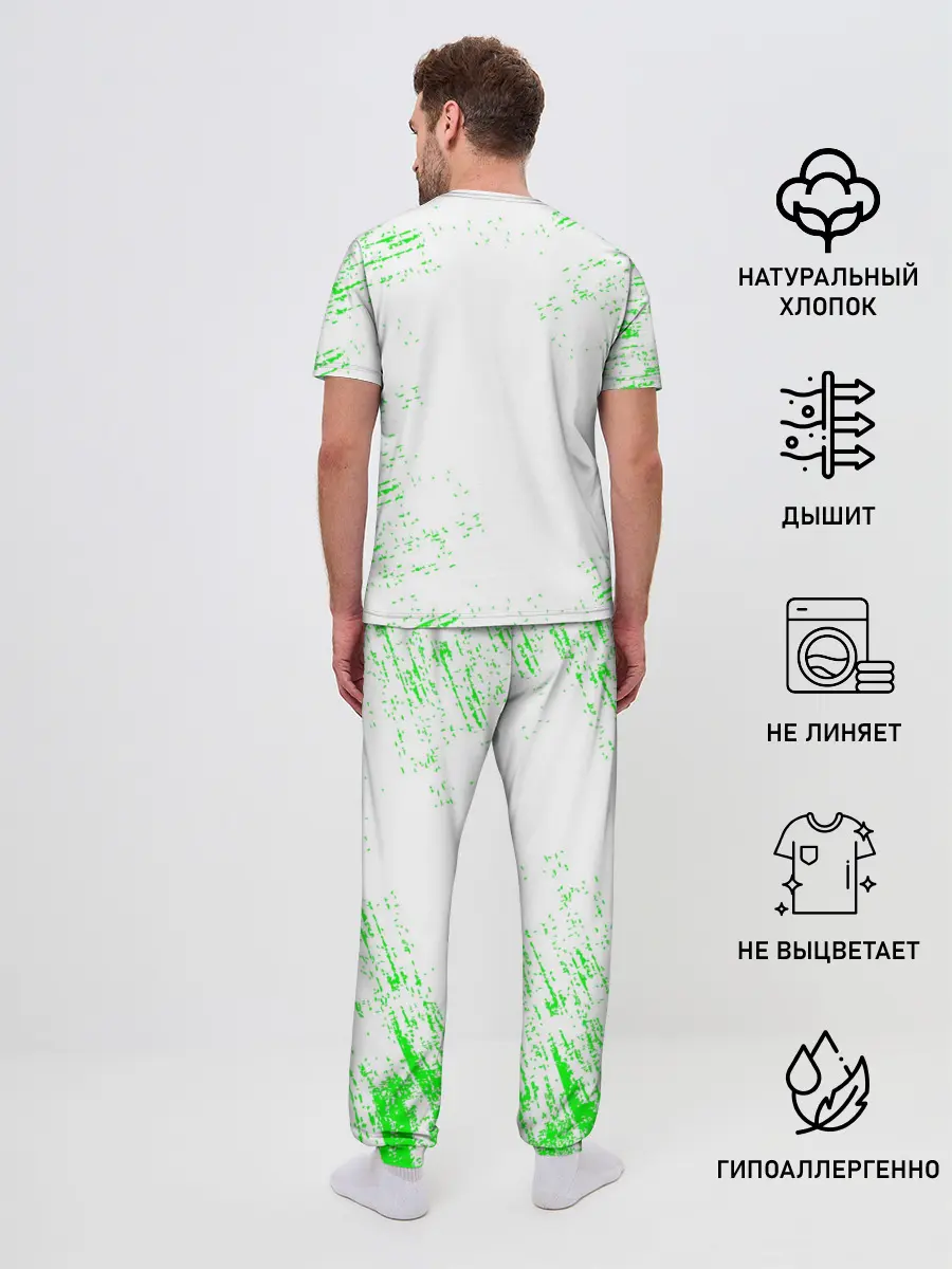 Мужская пижама с брюками / MINECRAFT CREEPER