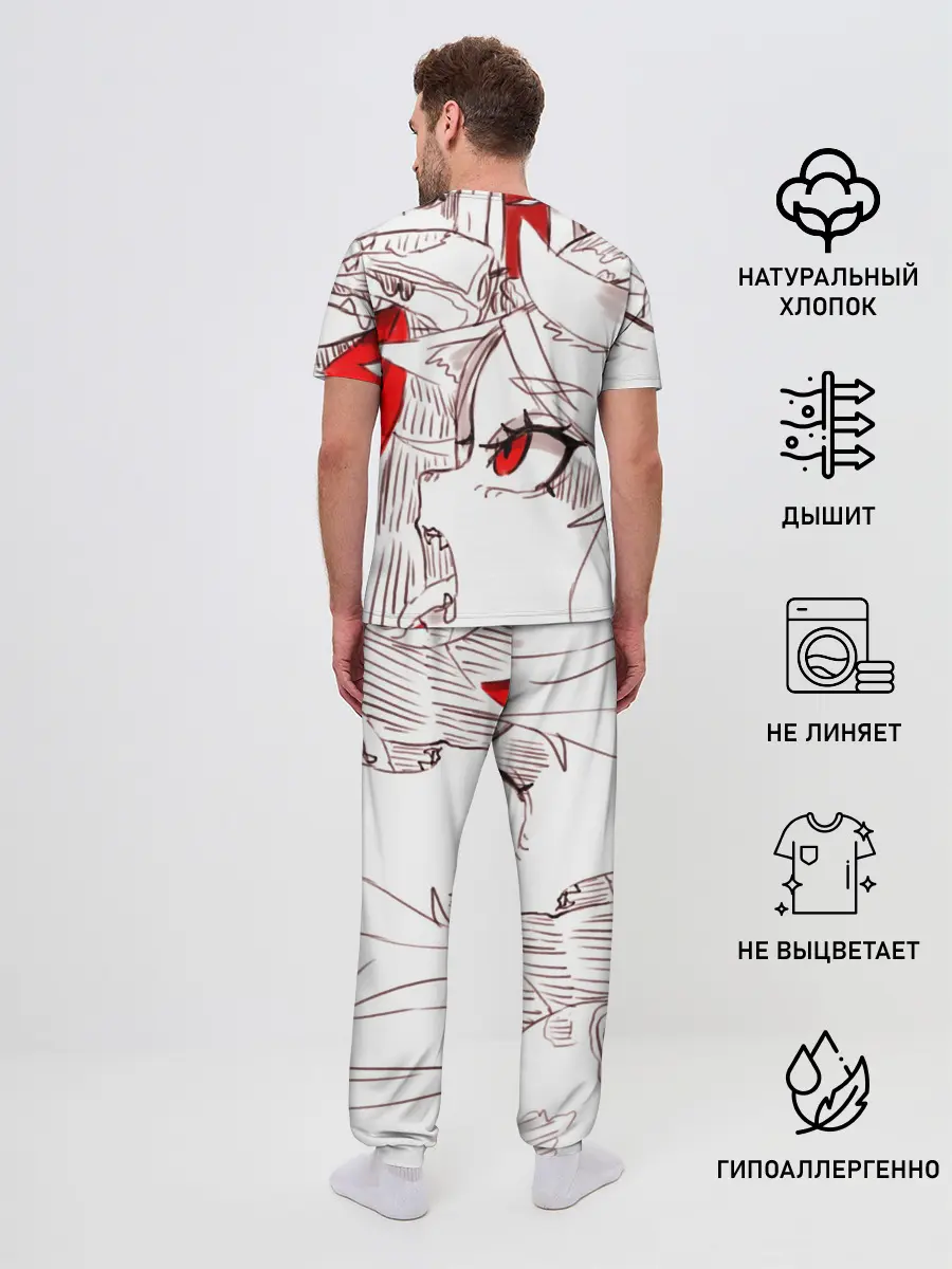 Мужская пижама с брюками / Люцифер. HELLTAKER