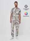 Мужская пижама с брюками / 3D абстракция Iron