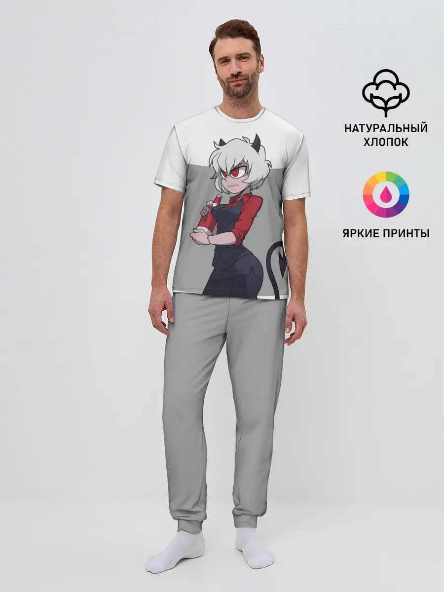 Мужская пижама с брюками / Сердитая Малина. HELLTAKER