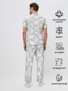 Мужская пижама с брюками / 3D WHITE