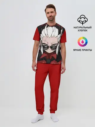 Мужская пижама с брюками / Справедливость Хеллтейкер