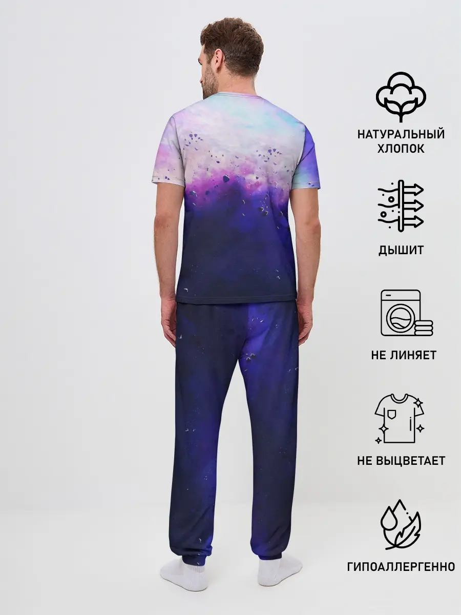 Мужская пижама с брюками / АСТРОНАВТ