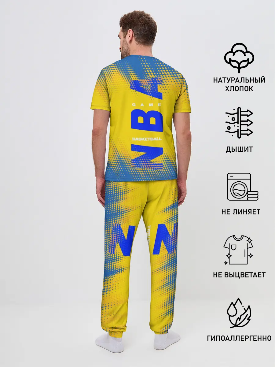 Мужская пижама с брюками / Golden State Warriors