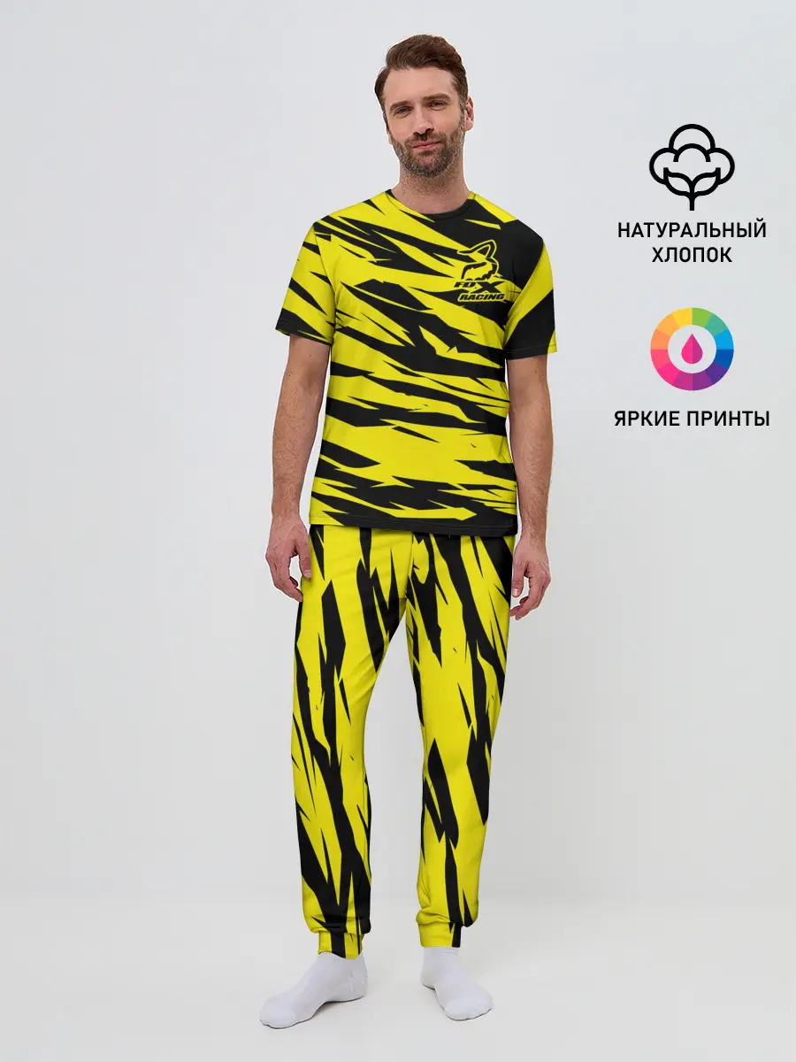 Мужская пижама с брюками / Форма для мотокросса FOX