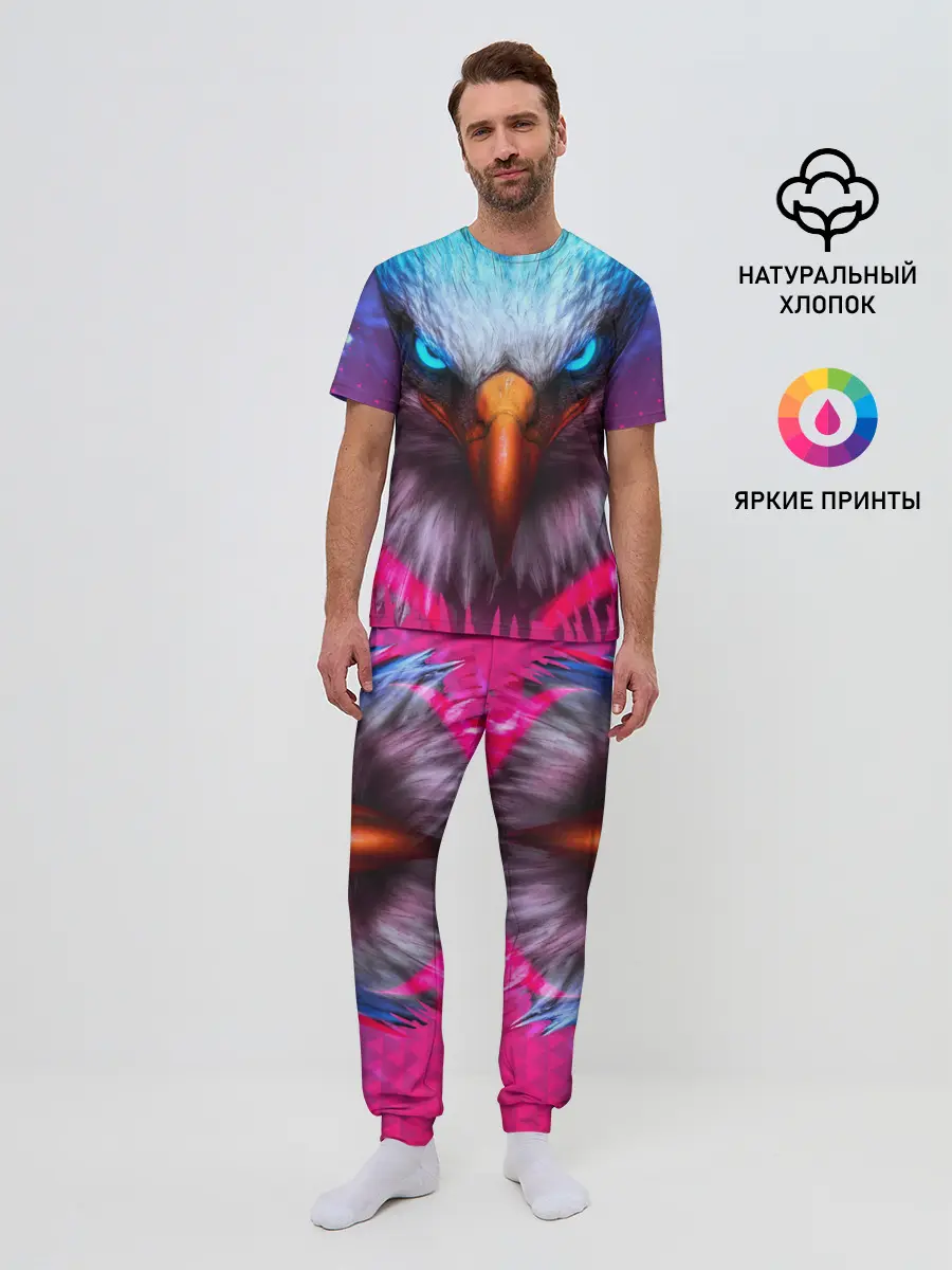 Мужская пижама с брюками / Взгляд орла