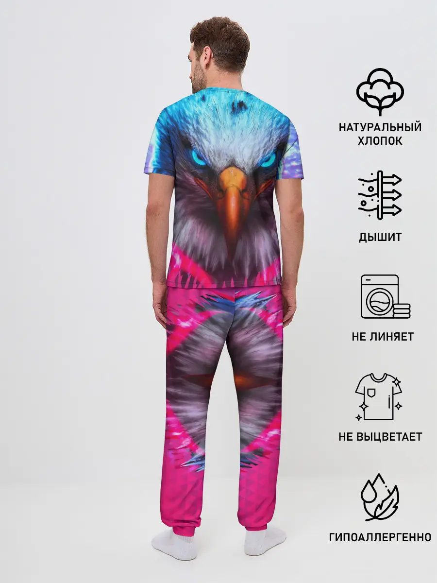 Мужская пижама с брюками / Взгляд орла