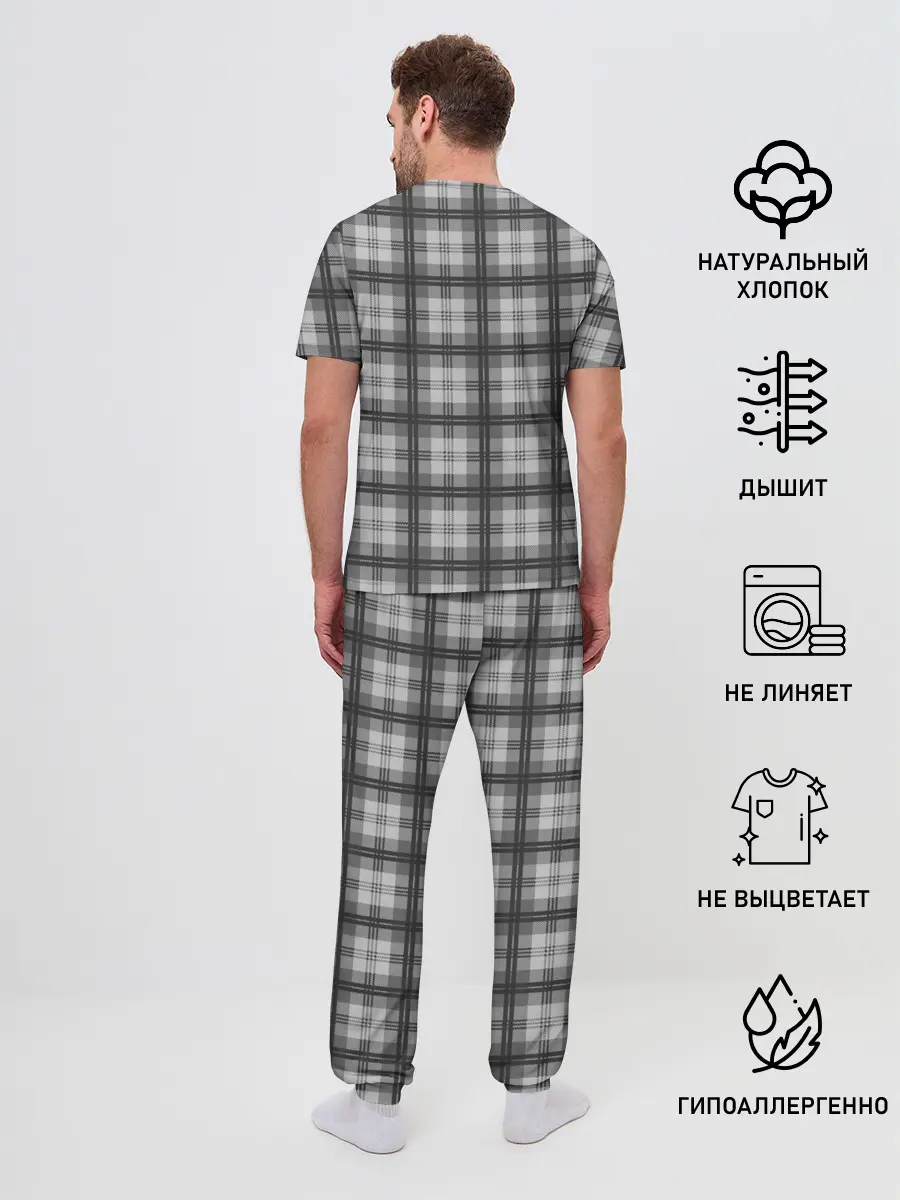 Мужская пижама с брюками / ДЖЕНТЛЬМЕНЫ