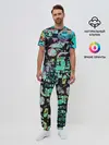 Мужская пижама с брюками / ГЛИТЧ / GLITCH ЗАСТАВКА