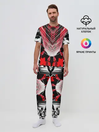 Мужская пижама с брюками / STRIPES