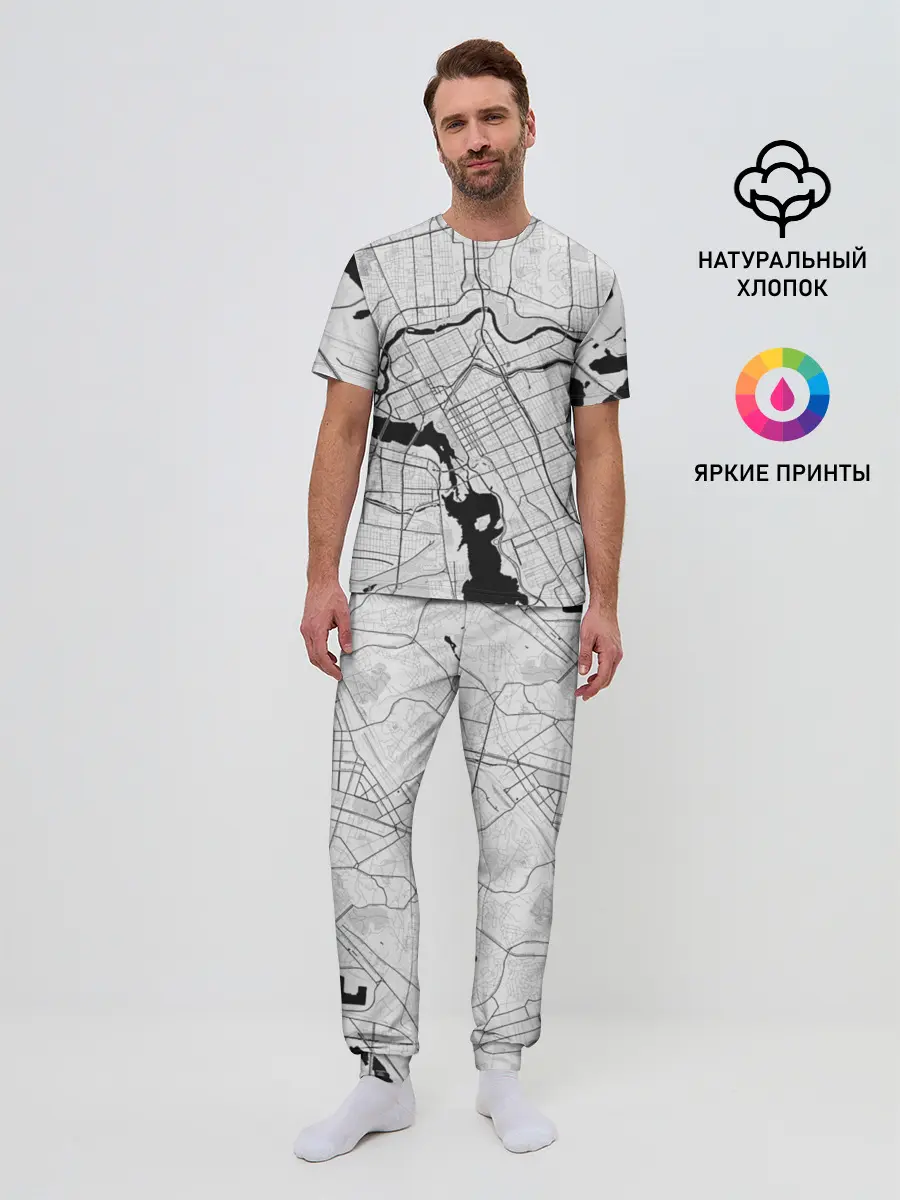 Мужская пижама с брюками / генплан