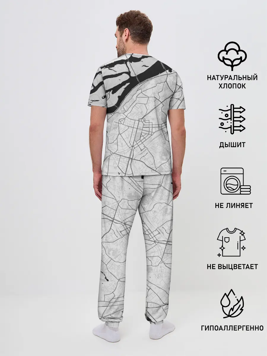 Мужская пижама с брюками / генплан