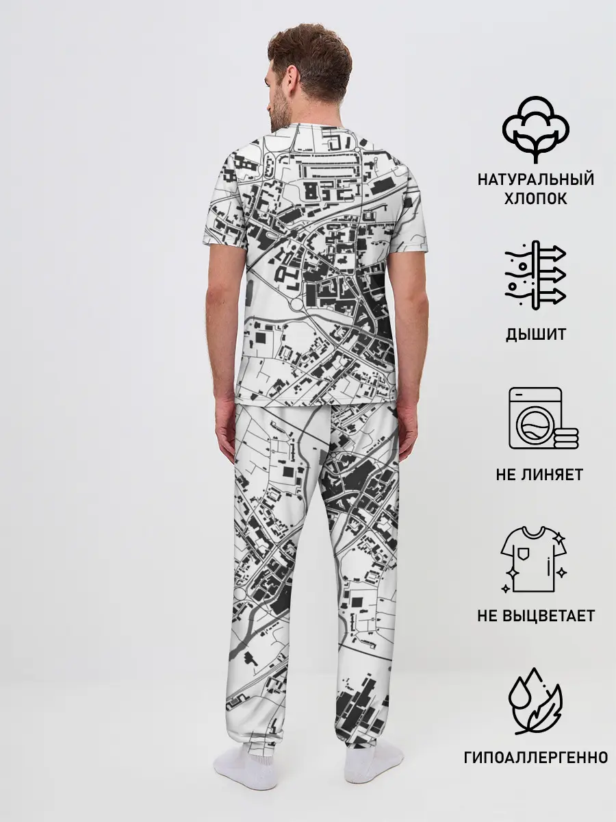 Мужская пижама с брюками / генплан