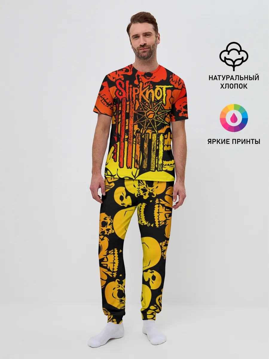Мужская пижама с брюками / Slipknot