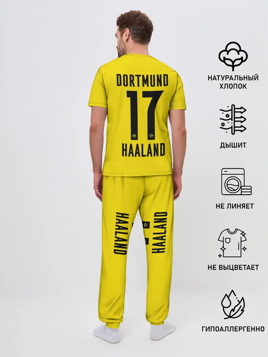 Мужская пижама с брюками / HAALAND Borussia Dortmund