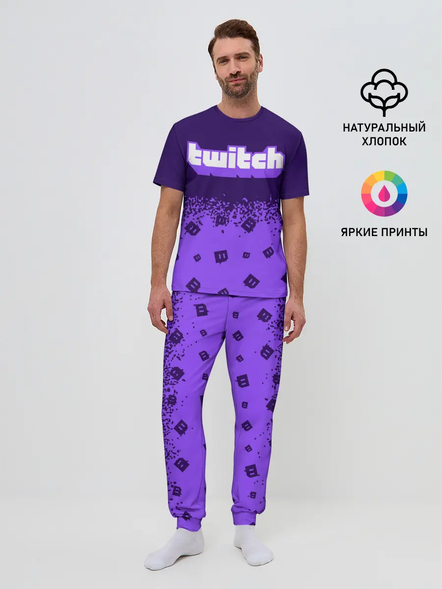 Мужская пижама с брюками / TWITCH / ТВИЧ