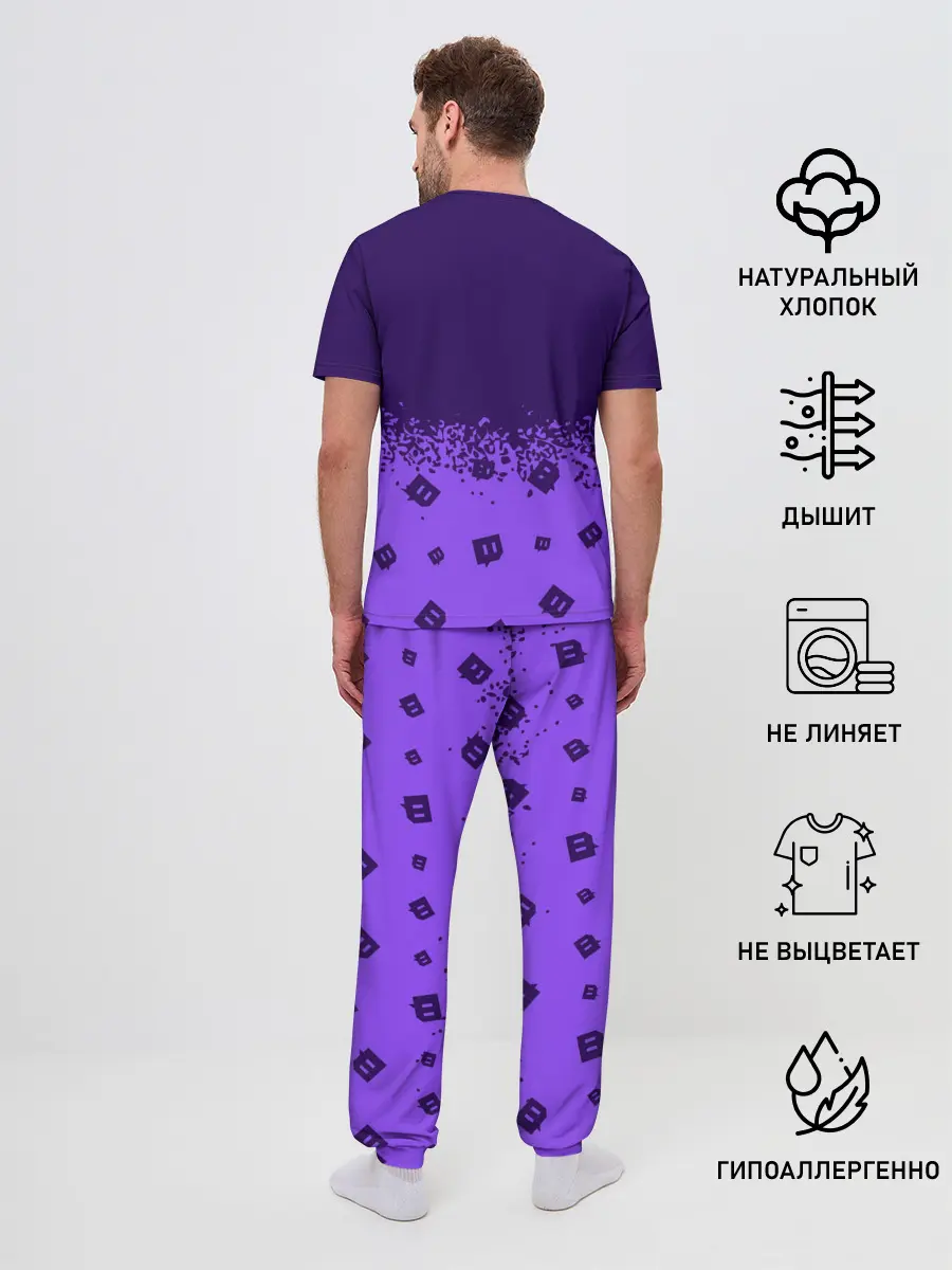 Мужская пижама с брюками / TWITCH / ТВИЧ