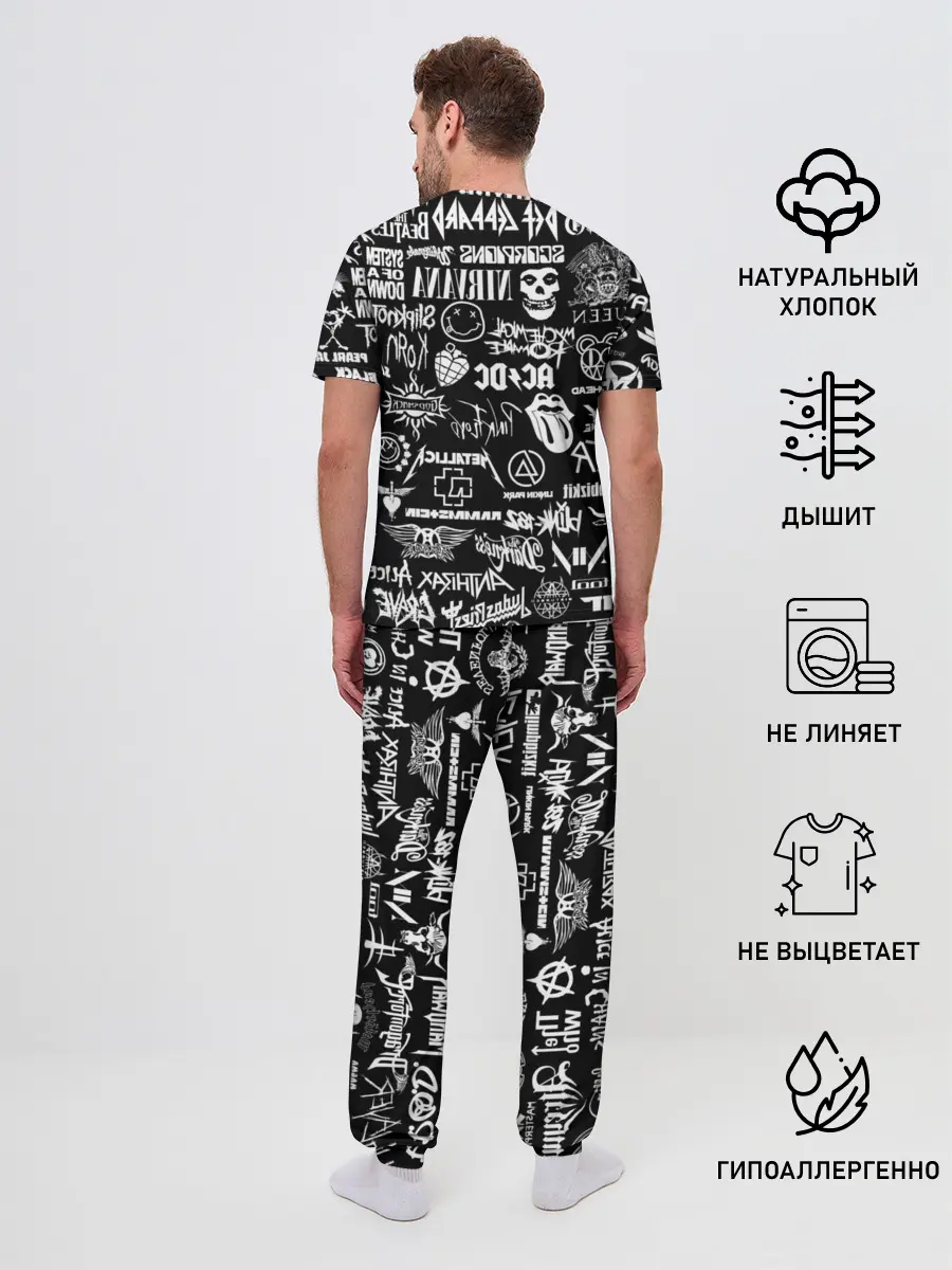 Мужская пижама с брюками / Рок Легенды | Всех времен