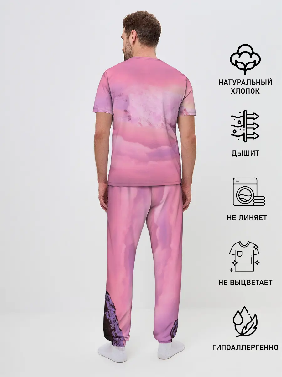 Мужская пижама с брюками / Synthwave EVA Unit 01