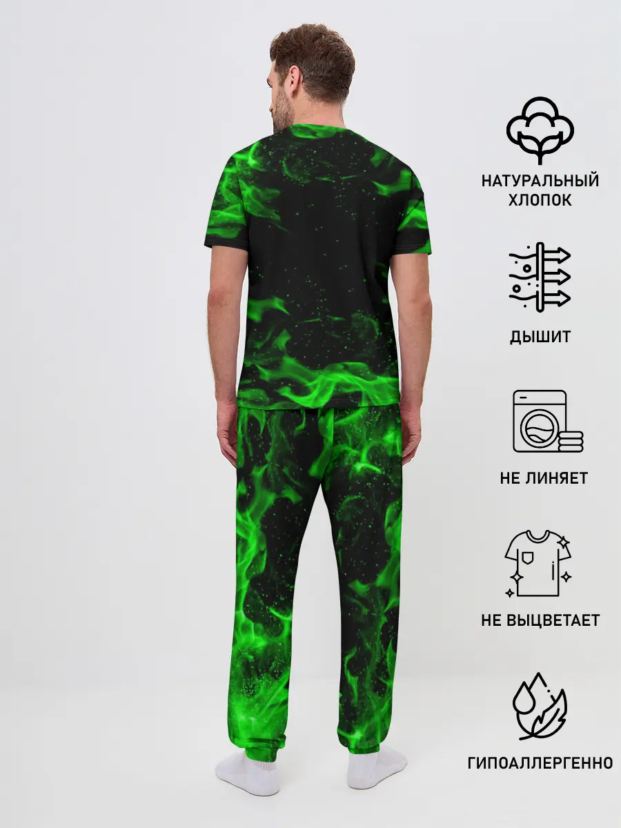 Мужская пижама с брюками / MINECRAFT CREEPER