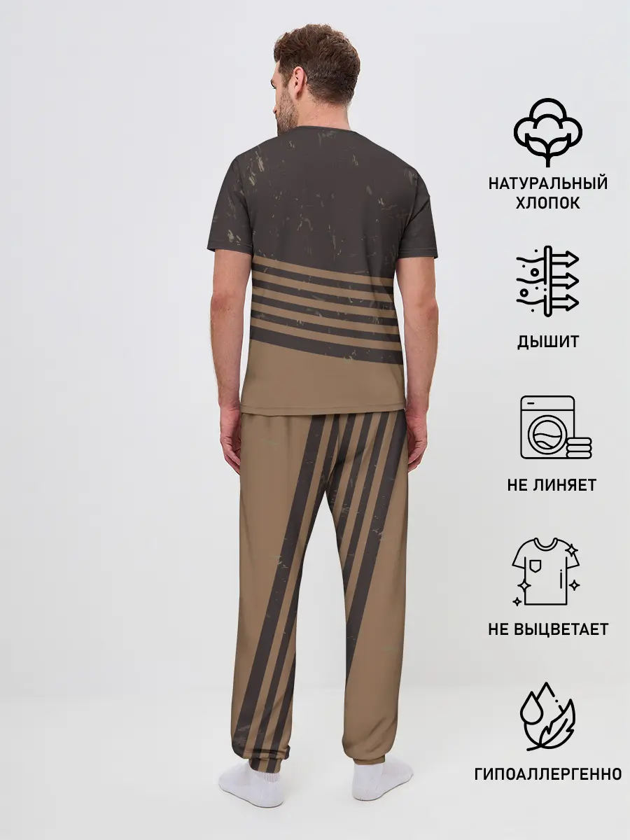 Мужская пижама с брюками / Ретро Виски
