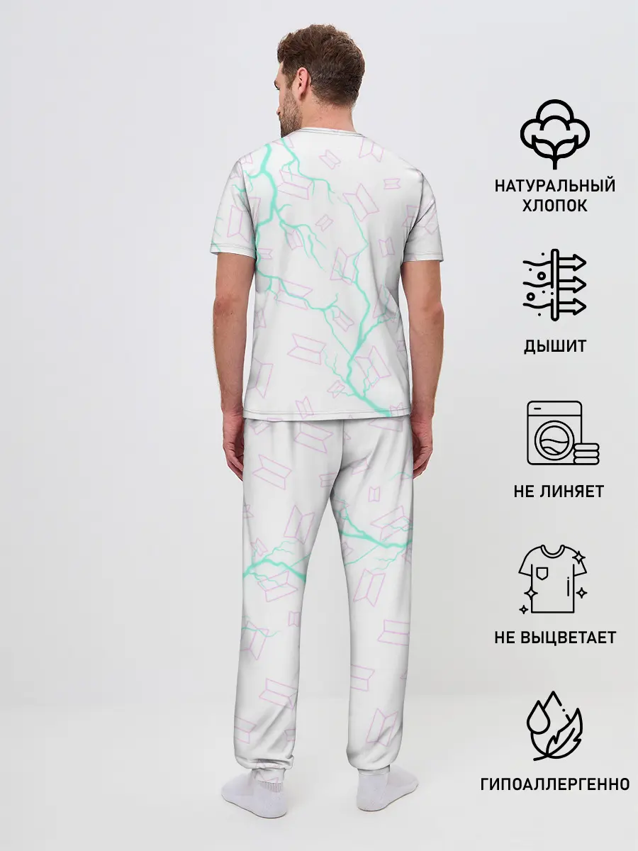 Мужская пижама с брюками / BTS / БТС