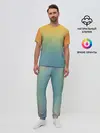Мужская пижама с брюками / Мягкий летний градиент