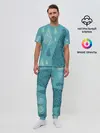 Мужская пижама с брюками / Лесной узор