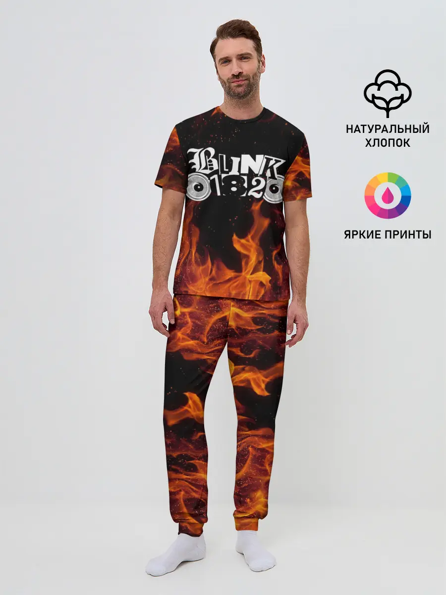Мужская пижама с брюками / Blink 182