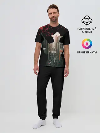 Мужская пижама с брюками / Гангстер 3